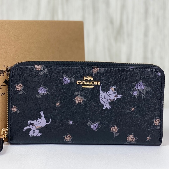 🥰 Coach Disney Dalmatian ZIP Wallet Black - Picture 8 of 8
